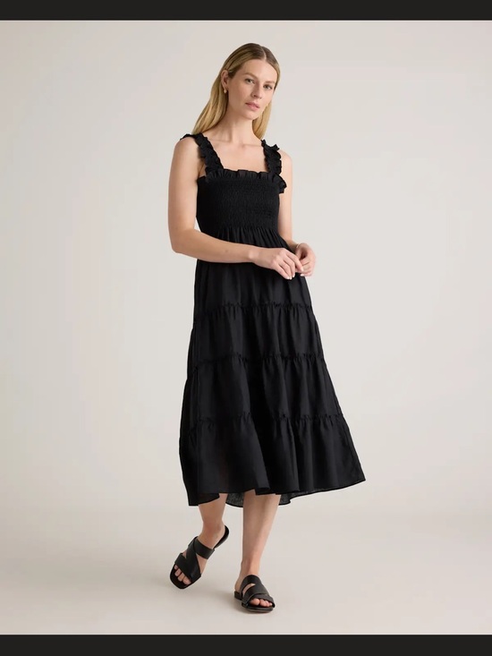Quince Dresses & Skirts - 100% Linen Smocked Midi Dress (Quince)